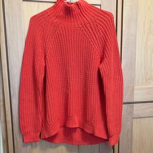 GAP bright orange cable knit Women's Sweater